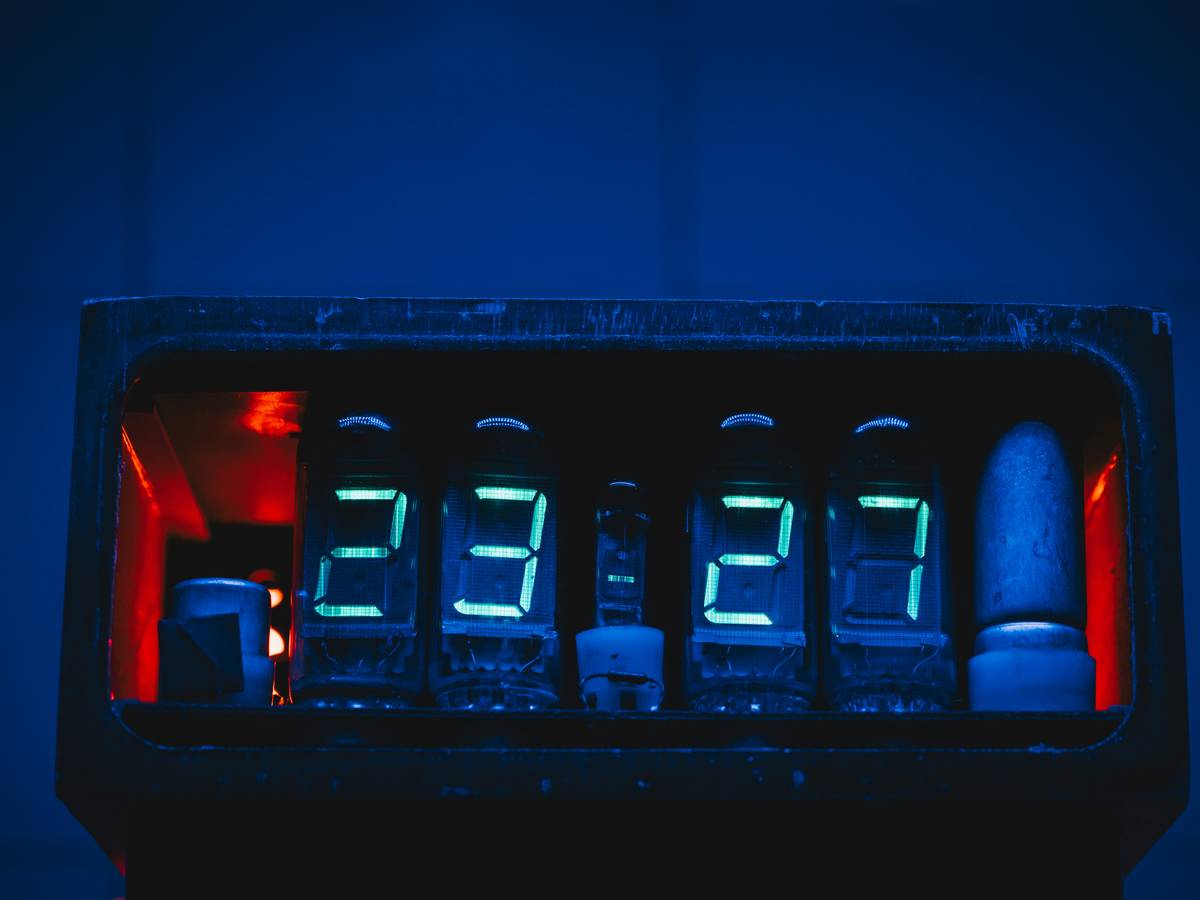 Close-up shot of a rose-gold and lavender watch designed using AI technology.